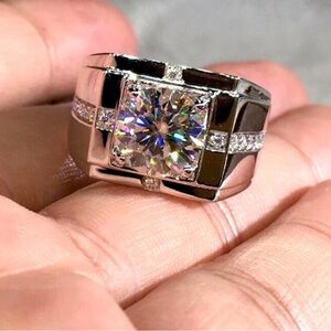 2.00 CT Mens Round Cut Diamond Solitaire Wedding Ring Engagement Ring